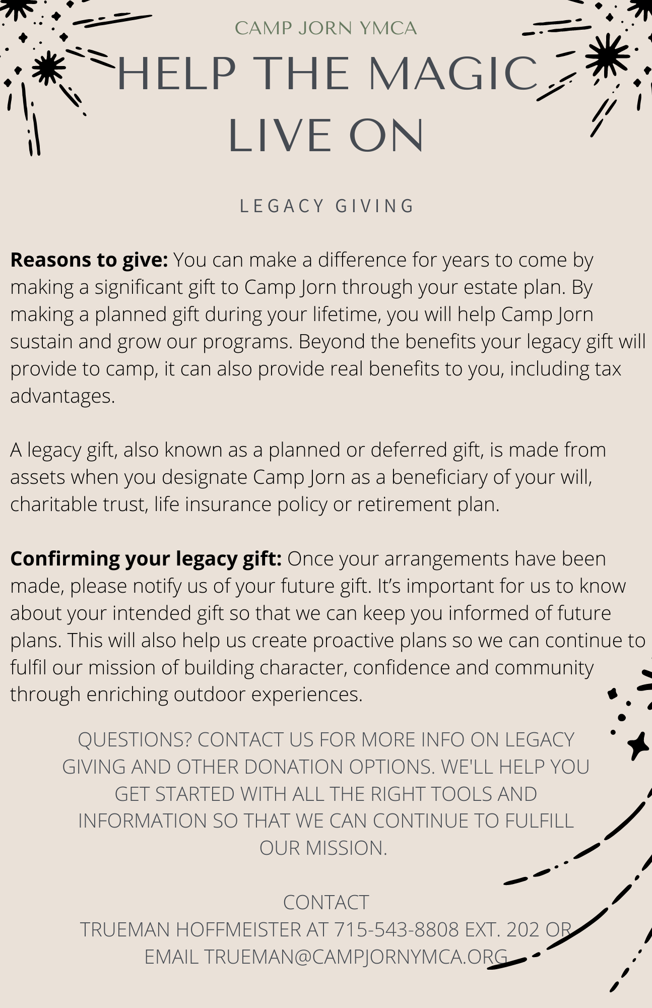 Legacy giving